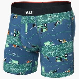 Saxx Vibe Xtra Soft Comfort Boxer Brief 6" Buzzcut Dark Denim
